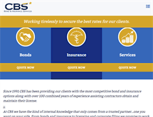 Tablet Screenshot of cbsbond.com